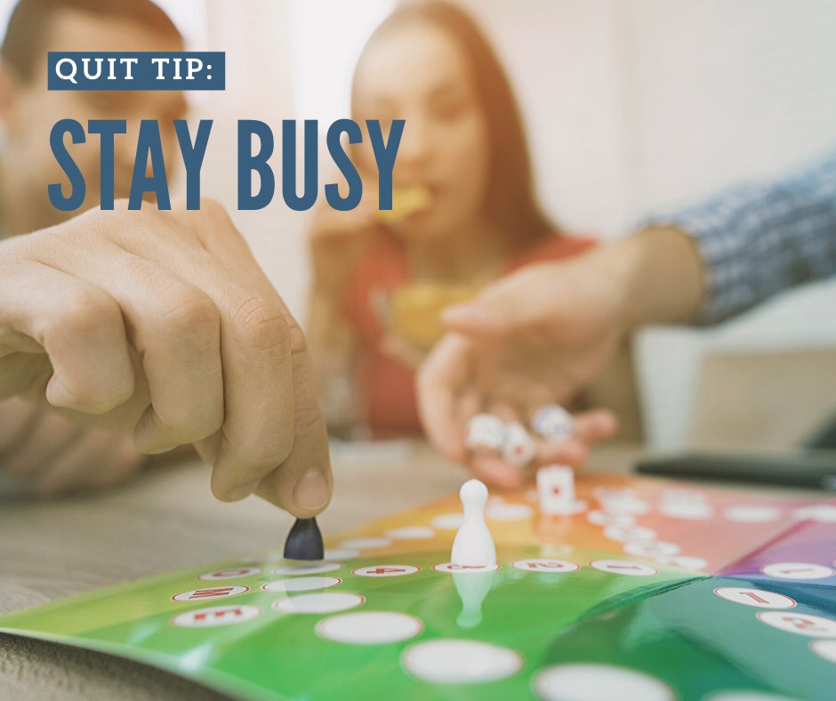 SmokefreeUs's tweet photo. #QuitTip: when a craving hits, #ExSmokers can try stretching to distract themself until it passes. Get more tips for managing cravings: https://t.co/nLfGm8RfR7 https://t.co/BJQkb7A0bR