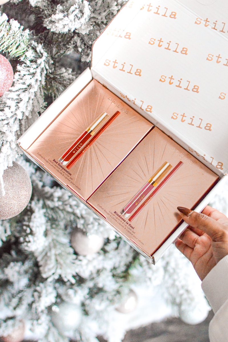 stilacosmetics's tweet photo. Shop the Red Compassion and Kindness Is Cool Liquid Lipstick &amp; Lip Liner Sets today @ https://t.co/Af3rHDAR1k 🎄

Gorgeous Image by @Pink.Prosecco

#Stila#Beauty#Makeup#HolidayLook #Gift #RedLips#Lipstick #LipLiner #matte⁠ #Kiss #Transferproof #Waterproof #GiftIdeas https://t.co/Q02kJLA36v