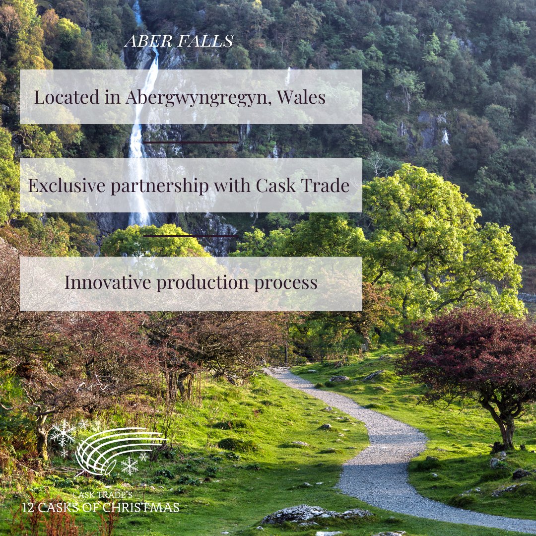 CaskLtd's tweet photo. The 6th day welcomes...Aber Falls!

The only Welsh whisky we have on our stocklist! It's not bound to the same regulations as Scotch. Aber Falls is proving to be a key player and a distillery to watch.

Click below to learn more.
https://t.co/F8y6IALvT0

#12CasksofChristmas https://t.co/TQY1QhQEZG