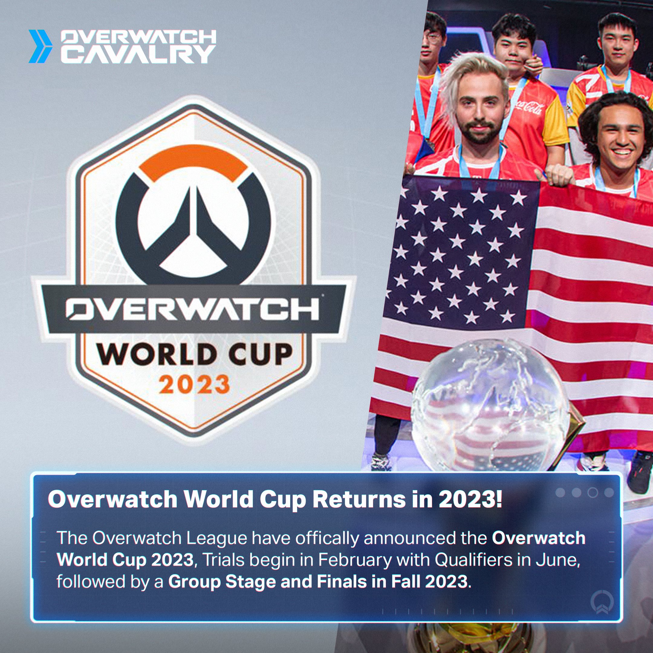 Overwatch Cavalry on Twitter "OVERWATCH WORLD CUP RETURNS IN 2023! Following the last OWWC in