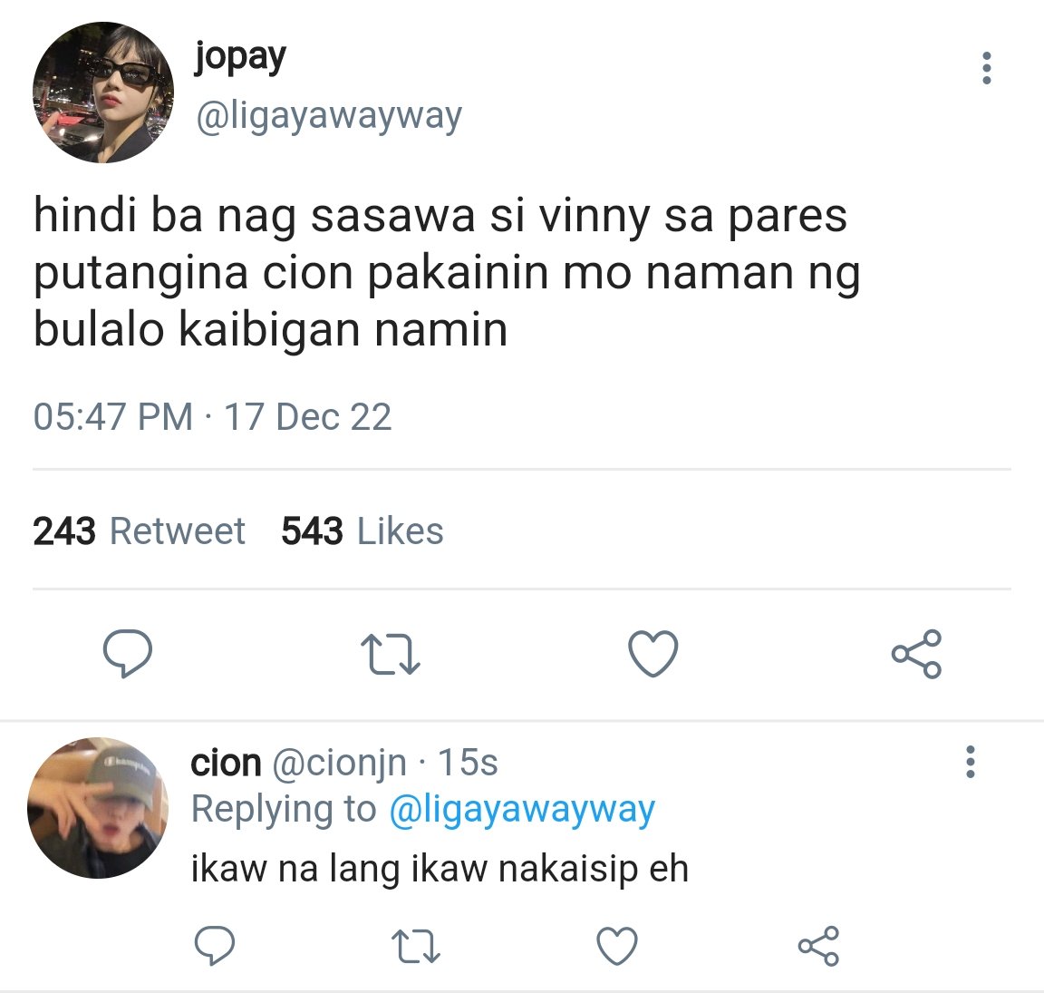 Filo #Taekookau Where In..

Vinny ( Kth ) And Cion ( Jjk ) Are Always Coming At Each Other'S Neck. 1174
