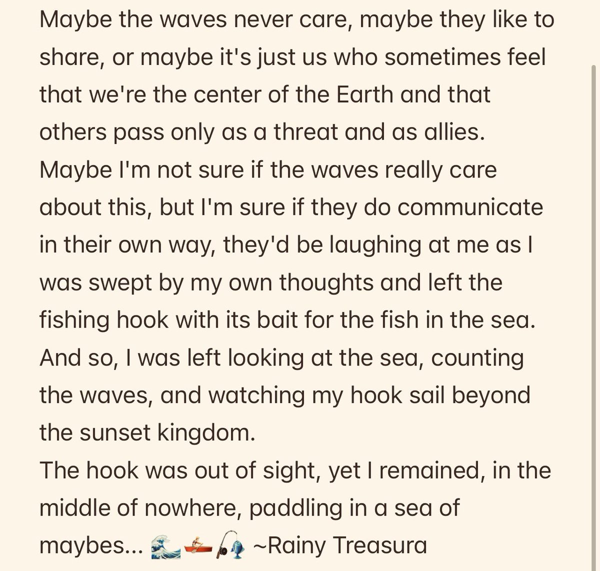 Paddling in a Sea of Maybes… 🌊🚣‍♀️🐋
Photo by: ICU (a friend)