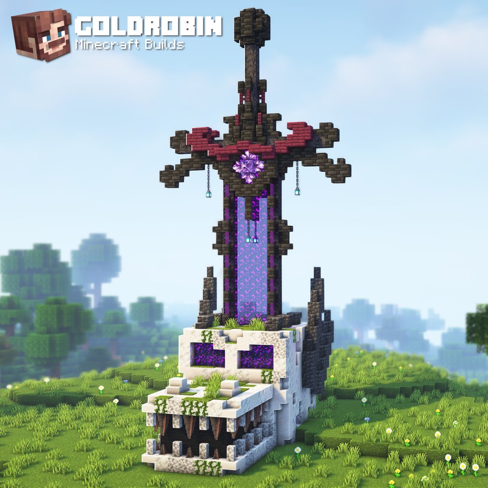 Dragon Skull Portal! via /r/Minecraftbuilds by u/ Goldrobin #minecraft #minecraftbuilds #gaming