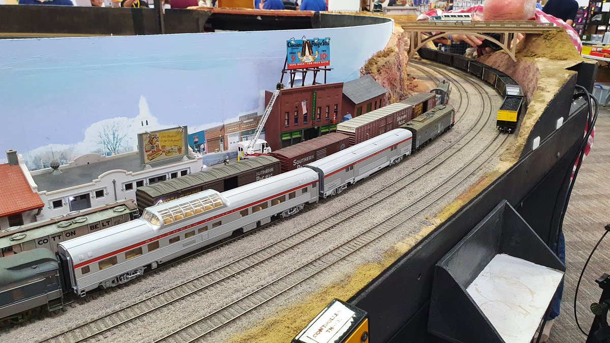 ModelRailSutton's tweet photo. Our layout #EightDollarCanyon is currently being re-wired and converted to DCC ready for its appearance at the #TheWarleyShow next November. Come and say Hello. https://t.co/vaHyrif8jJ
