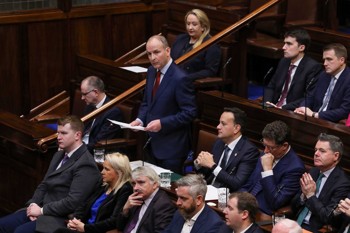 OireachtasNews's tweet photo. #OireachtasTV - Dáil Eireann sat today to a elect a new Taoiseach. #SeeForYouself
Gallery of todays Sitting: https://t.co/YDFIFescab https://t.co/MFrFefz907