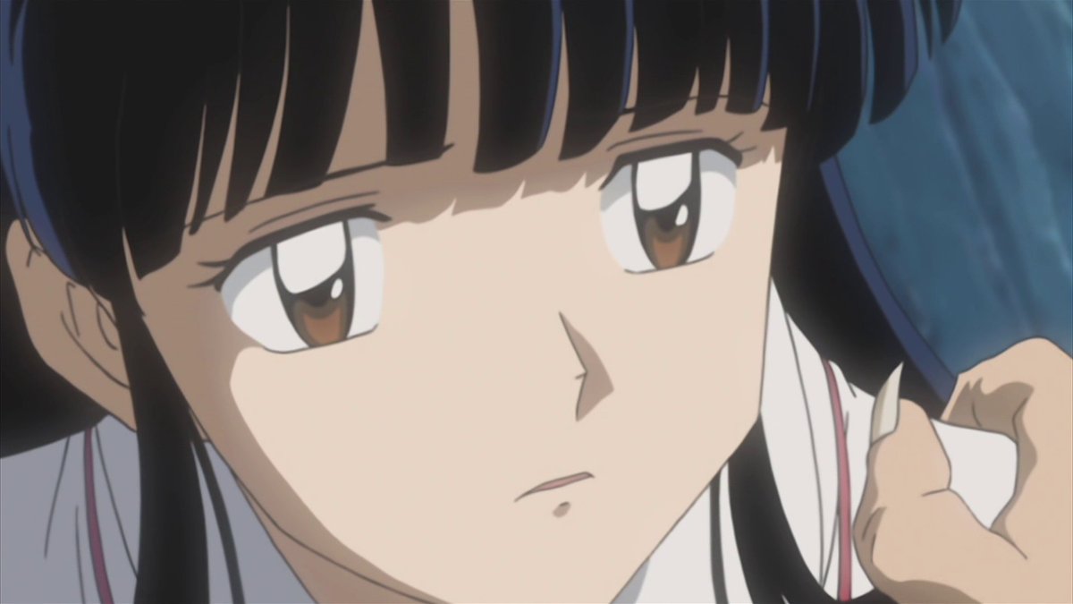 ShrineMaidenNet's tweet photo. Her expression. She really wanted to go with them. 💔 #inkyo #kikyo #inuyasha #inukik https://t.co/FDHmFyBsOI