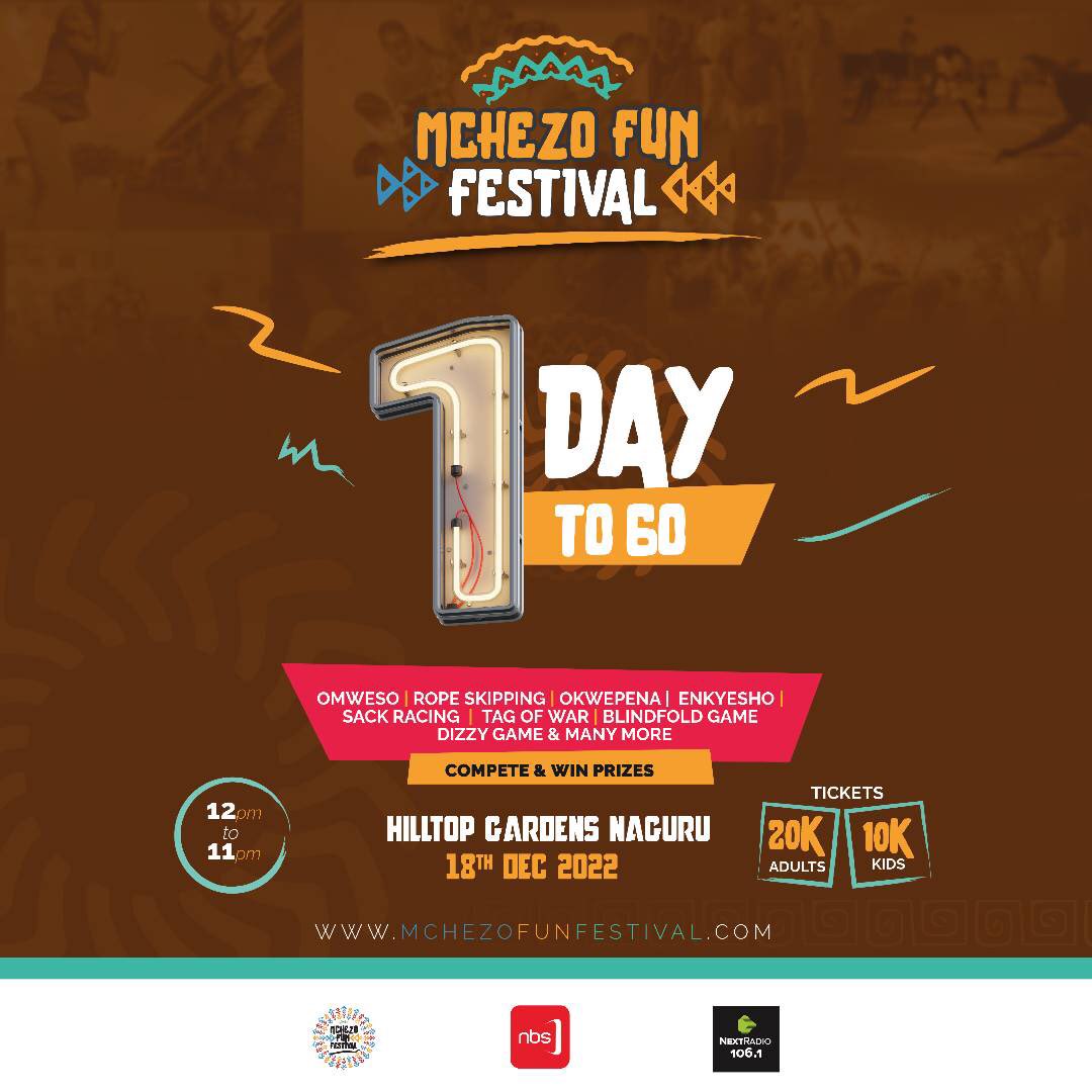 Happening tomorrow: #MCHEZOFUNFESTIVAL
📍Hilltop grounds Naguru 

Tickets: ugtickets.com/event/mchezo-f…