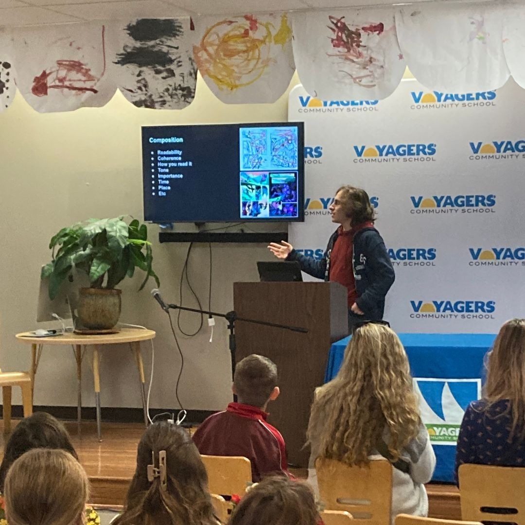 VoyagersNJ's tweet photo. That's a wrap for Project Weeks! We are SO PROUD of our students for cultivating the confidence to present their passion projects to the entire student community! Congratulations Skippers! 

#reggioemilia #projectweeks #presentation #publicspeaking https://t.co/5Iw2sRjeEY