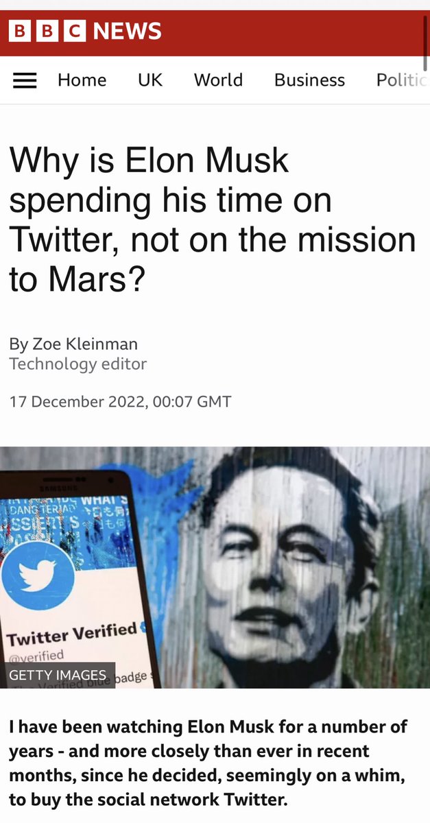 because the Mars thing is fake and isn’t going to happen