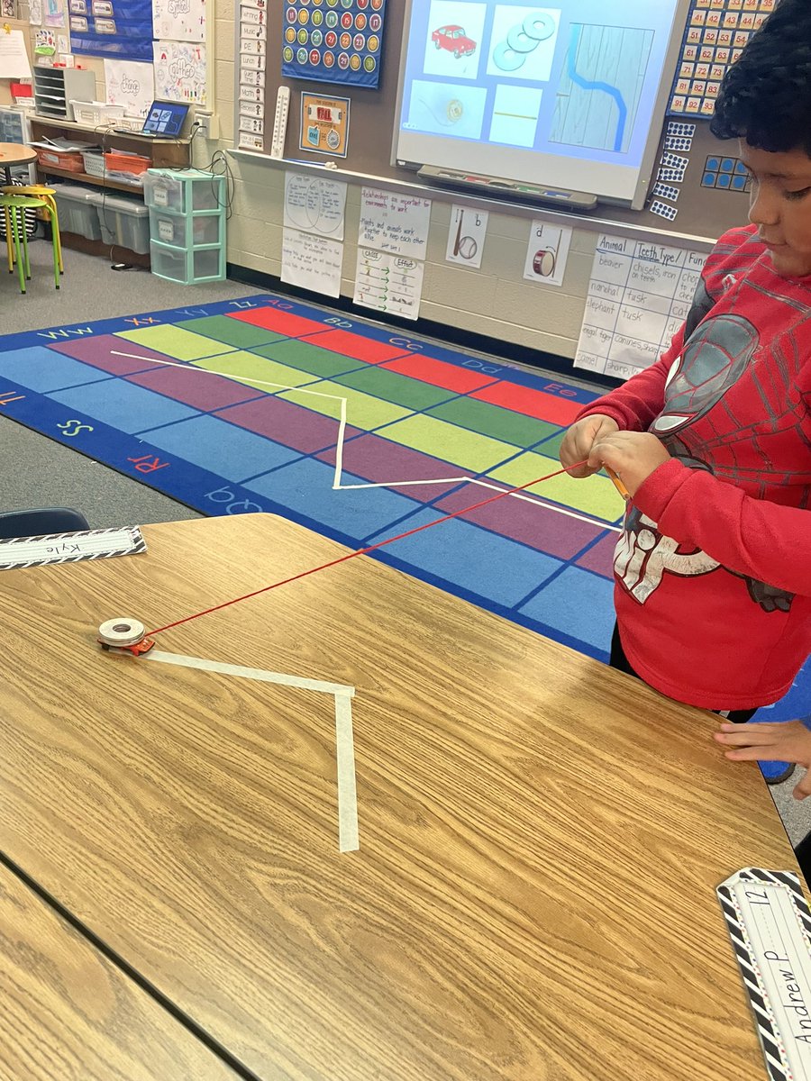 First graders utilized their engineering and critical and creative thinking skills to explore force and motion, pushing and pulling. <a href="/centreridgees/">Centre Ridge Rams</a> #CRESCulture #SharingOurStory