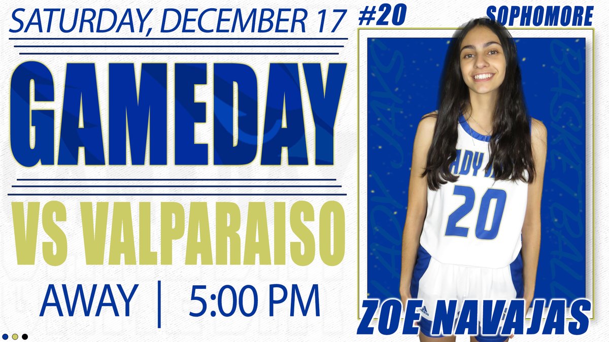 Lady Jays take on their 3rd undefeated team this season as they travel to Valparaiso tonight for a 5 PM CST start! 🏀