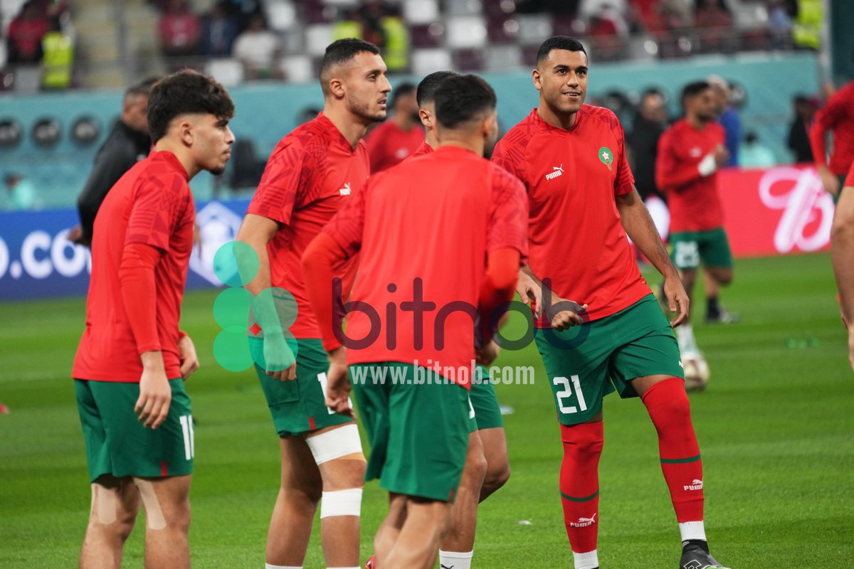 RandaAndrew's tweet photo. Team warm-ups before going on.
Cheers as Modric came out of the tunnel.
Such a loyal servant to the Croatian nation.
Matchday photos sponsored by @Bitnob_official
#BitnobInQatar https://t.co/QByUZTRKTl