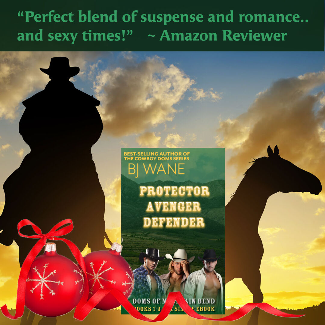 SylvDotNet's tweet photo. "Perfect blend of suspense and romance.. and sexy times!" ~ Amazon Reviewer
Doms of Mountain Bend Books 1-3 now in a single e-Book
BJ Wane
Available on Kindle Unlimited
US https://t.co/hdlfC8Shuj
UK https://t.co/o8uLeyhAcx
#Kindleunlimited #bjwane #ku #domsofmountainbend https://t.co/gRD2aAxeW4