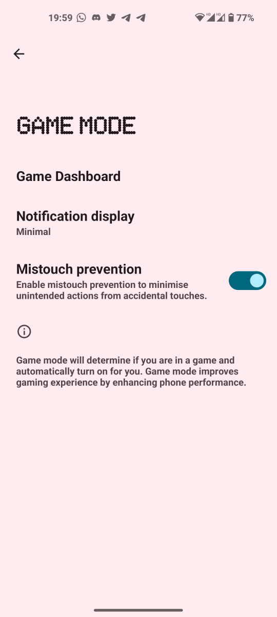 JavedAslam79's tweet photo. @buildingnothing @TalmeezKarkhi @yabhishekhd @techswami_yt @stufflistings @utsavtechie @getpeid @MeghaVishwanath And now the game mode doesn't show app list option to add more apps in game mode. it's play Store restricted now https://t.co/hw6NLHb4TM