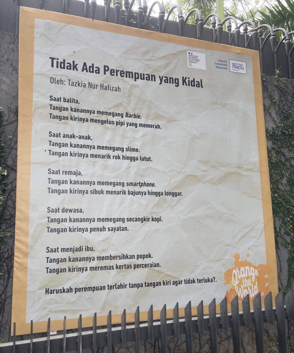 Nemu puisi ini pas jalan di Sarinah 💔