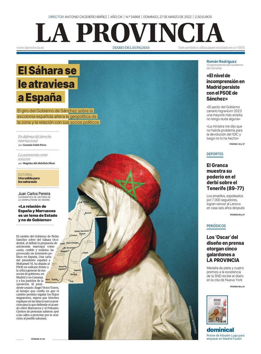 FMontecruz's tweet photo. Un premio compartido. Premio PORTADA, diseñada por el jefe de diseño @MisraRod . Con una simple página hace maravillas. A los estilos suma su creatividad. Es muy bueno. Merecido premio de PORTADA. Es un placer y un honor trabajar con Misra... 
#EuropeanNewspaperAward https://t.co/TJbLxkLnjj