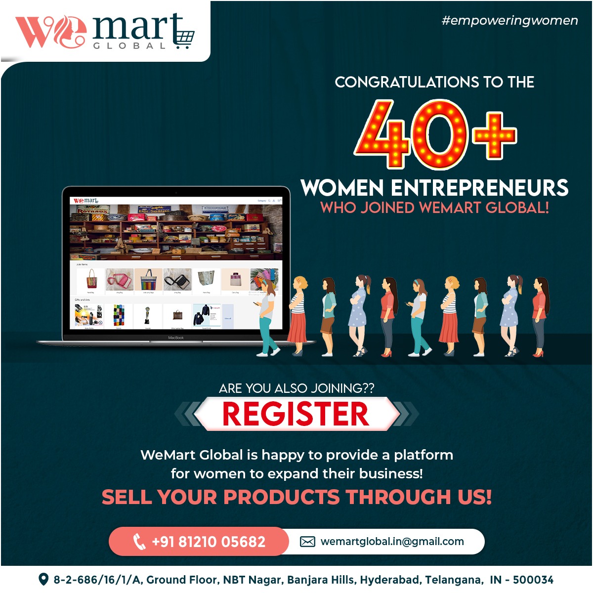 wemartglobal's tweet photo. We are an online marketing platform 

WeMart Global

Inquire Now:
+91 81210 05682
wemartglobal.in@gmail.com

#wemart #shoppingmart #onlineshoping #wemartglobal #martglobal #buyonline #buyhandmadeproduct #handmadeproduct #qualityproduct #womenempowerment #tribalvillages # https://t.co/tQeYFrJdy5
