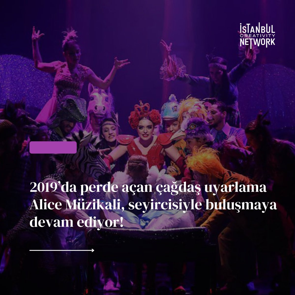 istanbulcreanet's tweet photo. Lewis Caroll’un eşsiz eseri “Alice Harikalar Diyarında”nın çağdaş müzikal uyarlaması Alice, Zorlu PSM’de seyircisiyle buluşmaya devam ediyor. 🎭

@alicemuzikali

#IstanbulCreativityNetwork #İstanbulYaratıcılıkAğı #PerformansSanatları #Alice #Müzikal #AliceMüzikali https://t.co/OR33UHTx4m
