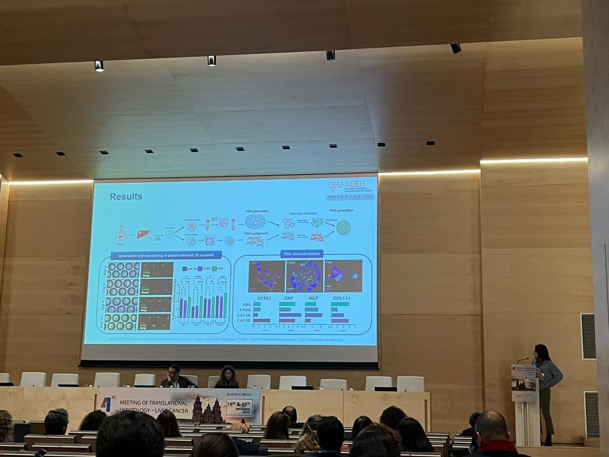 Collaboration between Silvia Affo lab and the BCLC presented at the AEEH liver cancer translational meeting. Teaming up for success!! <a href="/hospitalclinic/">Hospital Clínic</a> <a href="/idibaps/">IDIBAPS</a> @CIBERehd <a href="/AEEHLiver/">Asociación Española para el Estudio del Hígado</a>