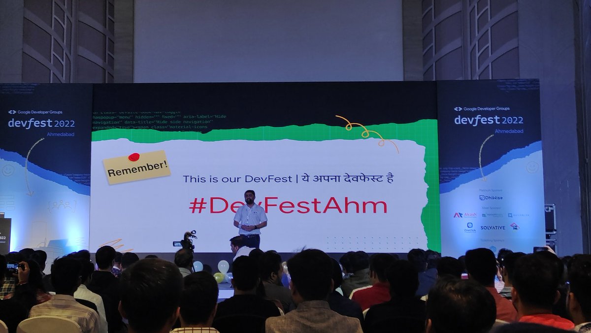 butani_nikhil's tweet photo. This is our #DevFest
@pareshmayani
#DevFest #DevFestAhm #DevFest2022 #DevFestStories
@GDGAhmedabad @GDGIndia https://t.co/kywh3d6ZIG