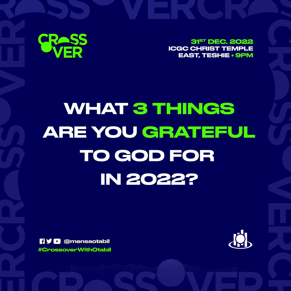 ICGCChrist's tweet photo. Share in the comment section. The Lord has been good to us. #CrossoverWithOtabil https://t.co/f8WTw9rkaC