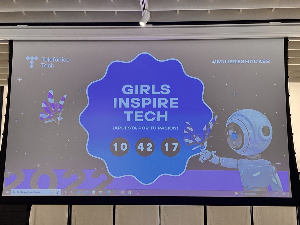 TelefonicaTech's tweet photo. Comienzas las pruebas... ¡la cuenta atrás corre! #GirlsInspireTech https://t.co/gnfcIJfkRt