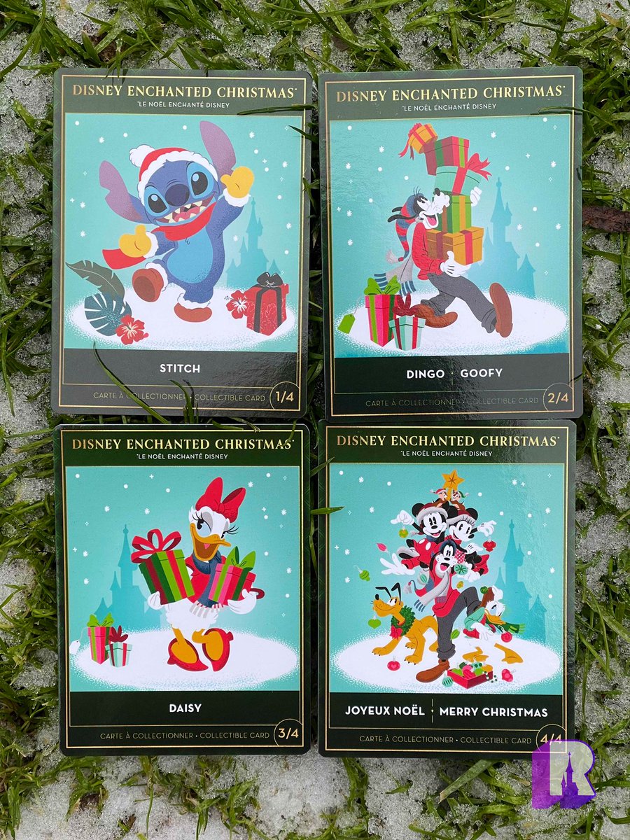 Disney's Christmas Cards 限定アイテム 🎄 And here is the full set of free Christmas collectible cards