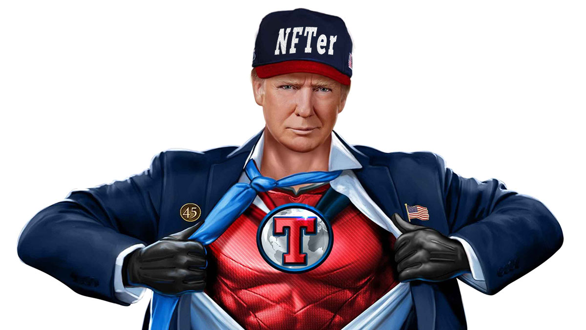 Look who joined the industry. Hate him, love him; it should get new eyeballs on our jpegs.

#NFTer #NFTs #TrumpNFT