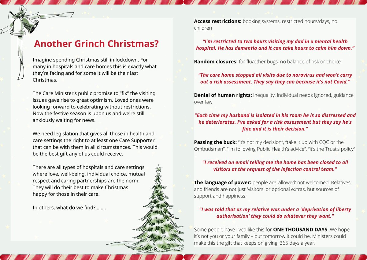 Relresuk's tweet photo. Help us achieve the best Christmas present for us all: a new legal right to a #CareSupporter 🎁
Send your MP our xmas card about why this is urgently needed. Download here 👇
https://t.co/zC5XciVU7T
#EndIsolationInCare https://t.co/F0GTdewC39