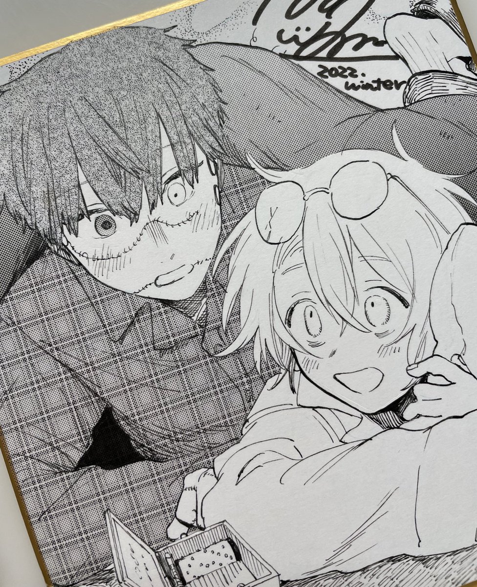 色紙描いてるよ!トーン楽しい! 