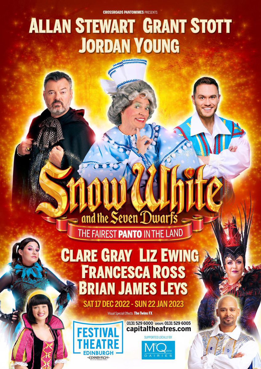 Todays the day……… Let’s go team Snow White! Opening day to 2 full house shows 🍎⛏️ <a href="/XRoadsPantos/">Josh's Panto Chat</a> <a href="/captheatres/">Capital Theatres: Festival, King’s & Studio</a>  #snowwhiteandthesevendwarfs
