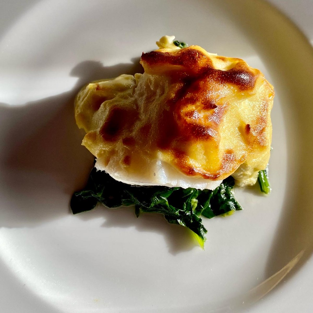 CincCuina's tweet image. Des de fa uns dies, tens un nou post al blog:
Bacallà amb #espinacs, mussolina d'all i oli amb #codony. Inspirat en una recepta emblemàtica d'en #JosepMercader @MotelEmporda #cuinacinc #bacallà #motelempordà #gadusmorhua #iceland #allioli  
cuinacinc.blogspot.com/2022/12/bacall…