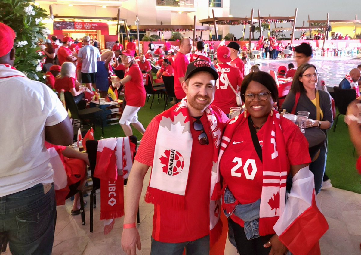 As I get ready for the final matches, still reeling from a magical #WorldCup2022 experience. So proud of the #Canadian men's team, especially my fellow 🇭🇹 <a href="/itsJoDavid/">Jonathan David</a> 👇🏾

#QatarWorldCup #Canada <a href="/CanadaSoccerEN/">Canada Soccer</a>