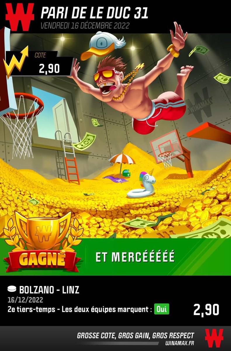 LeducPronos's tweet image. 🎉 JACKPOT !

✅ On encaisse en force avant les fêtes !

⚠️ 100% Gratuit ! Rejoins nous sur Telegram
#TeamParieurs #TeamParieur