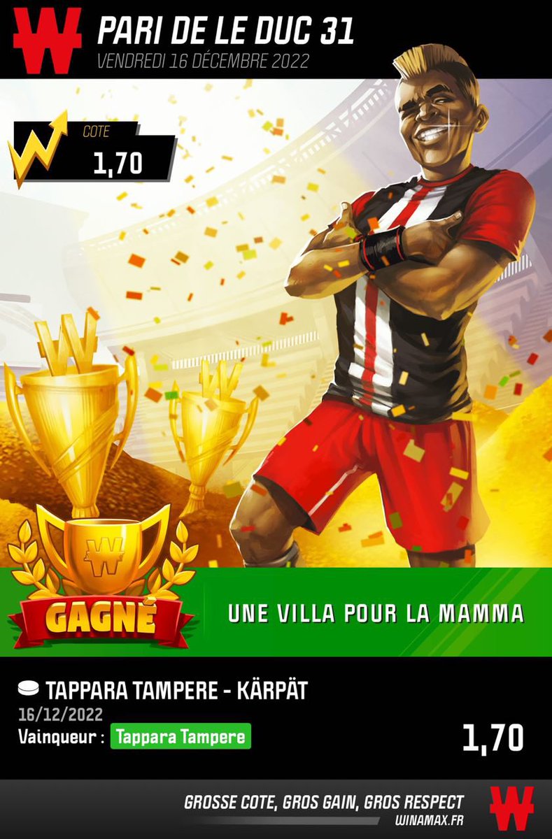 LeducPronos's tweet image. 🎉 JACKPOT !

✅ On encaisse en force avant les fêtes !

⚠️ 100% Gratuit ! Rejoins nous sur Telegram
#TeamParieurs #TeamParieur