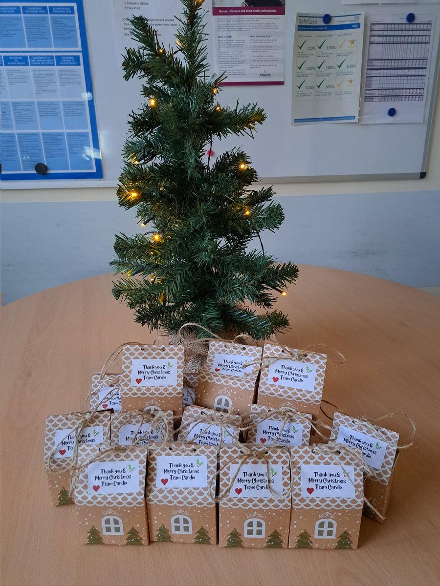 Ward30ct's tweet photo. It's beginning to look like christmas 🎄 Decorations, festive treats from students and management. #teamcardio #nhs #Christmas https://t.co/9fUn9EqgW9