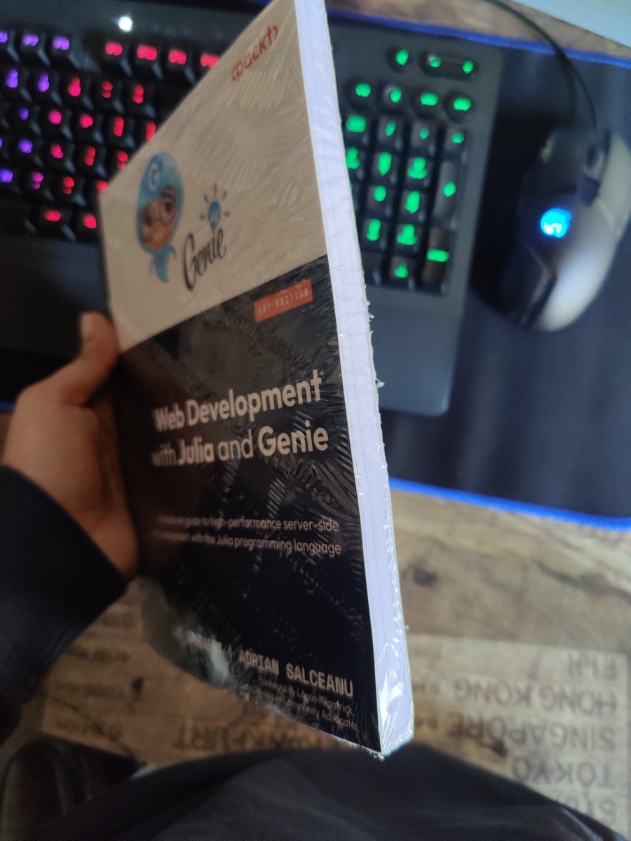 theabhimanyu's tweet photo. What do we have here. Just received this before. Best Christmas present ever ๐โจ
#julialang #genieframework #webdevelopment https://t.co/xk7cubNW77