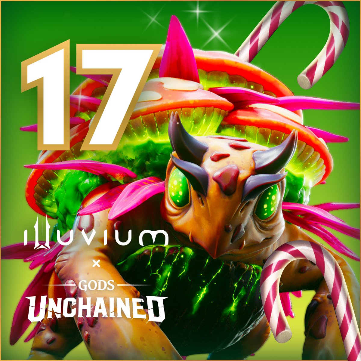 illuviumio's tweet photo. 🎄Illuvium Advent Calendar: Day 17!
Season’s greetings in partnership with @GodsUnchained

Brought to you by @Dequest_io
Read on for details 🧵 https://t.co/kyVxJDrE6Y