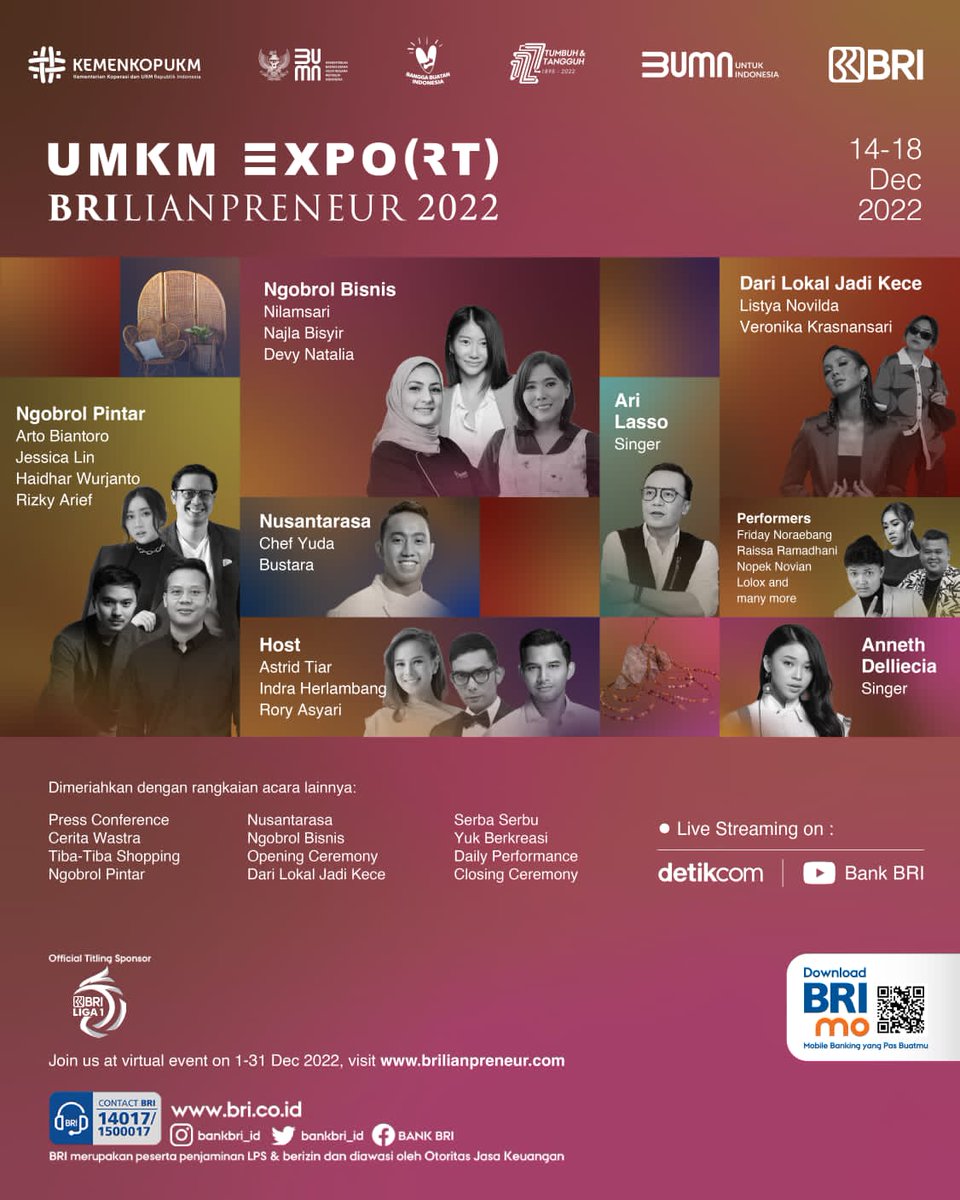 jametglowup's tweet photo. Pengen deh belajar usaha export, tapi kurang tau sama tips dan triknya. Ttapi sekarang ada Brilianpreneur 2022 yang ngasih ilmu buat kita yang mau bisnis UMKM Export. Yuk cari referensinya disini. https://t.co/rQC51w95MY 
#UMKMBangkitdanMendunia https://t.co/WAMgKCYIMS