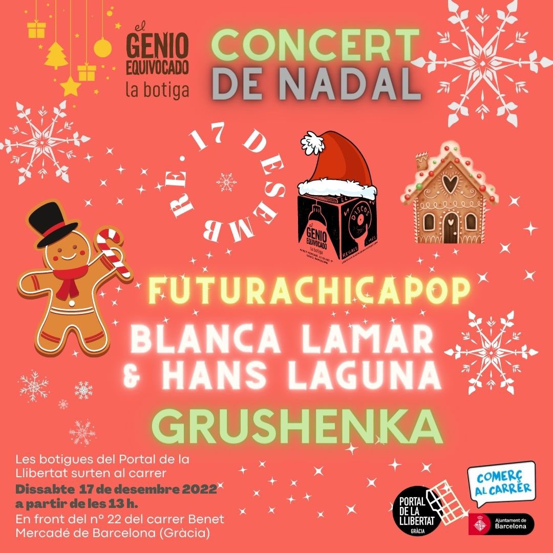 Hoy tocamos en la tienda <a href="/genioequivocado/">El Genio Equivocado</a>, a la 13h, free!