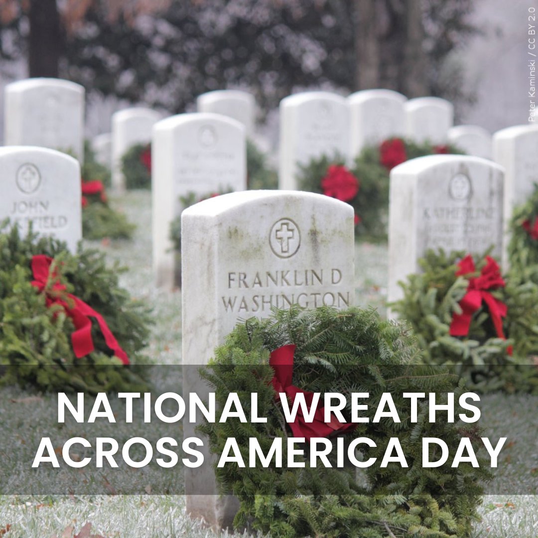 National Wreaths Across America Day is the culmination of a yearlong mission to Remember our fallen U.S. veterans, Honor those who serve, and Teach the next generation the value of freedom. 🇺🇸
