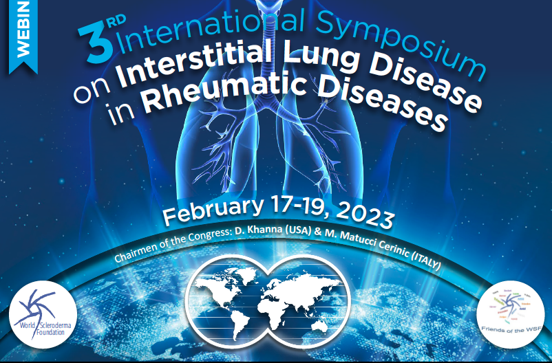 sclerodermaUM's tweet photo. It is official! 3rd ILD virtual symposium in CTDs. Feb 17-19th 2023. @Worldsclerofnd 

Register by going to: https://t.co/FHGTXHfJrk
Click on “REGISTRATION” and complete all the requested information. https://t.co/povjxKvn4f