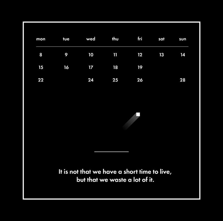 Quote by Seneca 
Visualized by <a href="/6posters/">Armir Bahtiri</a>