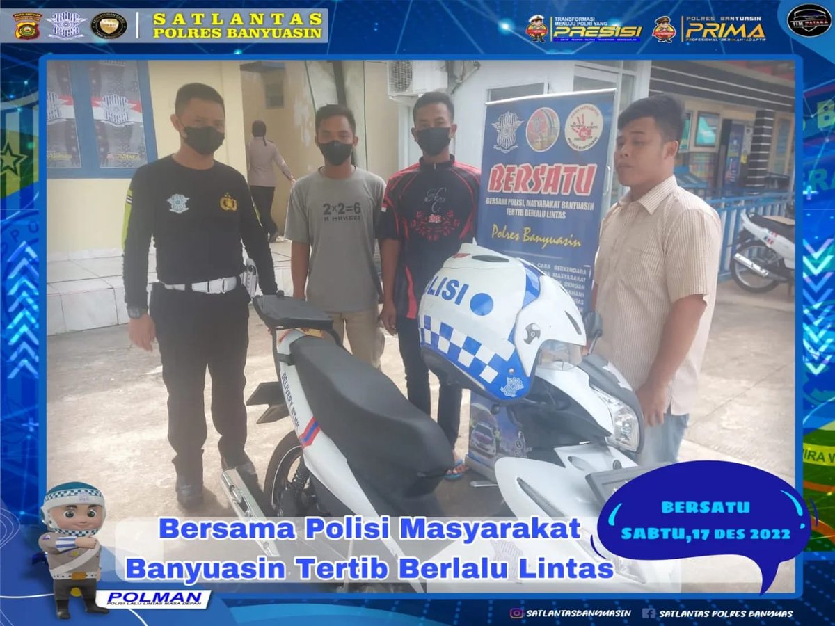 arismoshit's tweet photo. BERSATU (Bersama Polisi, Masyarakat Banyuasin tertib berlalu lintas)

Coaching clinic / Pelatihan praktek mengemudi kendaraan  khususnya kepada pemohon SIM yang sebelumnya telah gagal pada ujian praktek

#kapoldasumsel
#poldasumsel
#polresbanyuasin
#kapolresbanyuasin https://t.co/mBVZbmmU8s