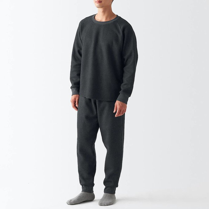 無印で買ったなめらかフリースルームウェアセット、柔らかくて着やすくてとても良いなhttps://t.co/w18DcaSCaG 