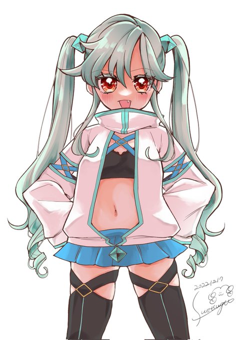 依頼で私がキャラデザを手掛けたアルカちゃんまた描かせて頂きました🔷
真優氏(@zgmf_x11d )
、ご依頼ありがとうございました…! 