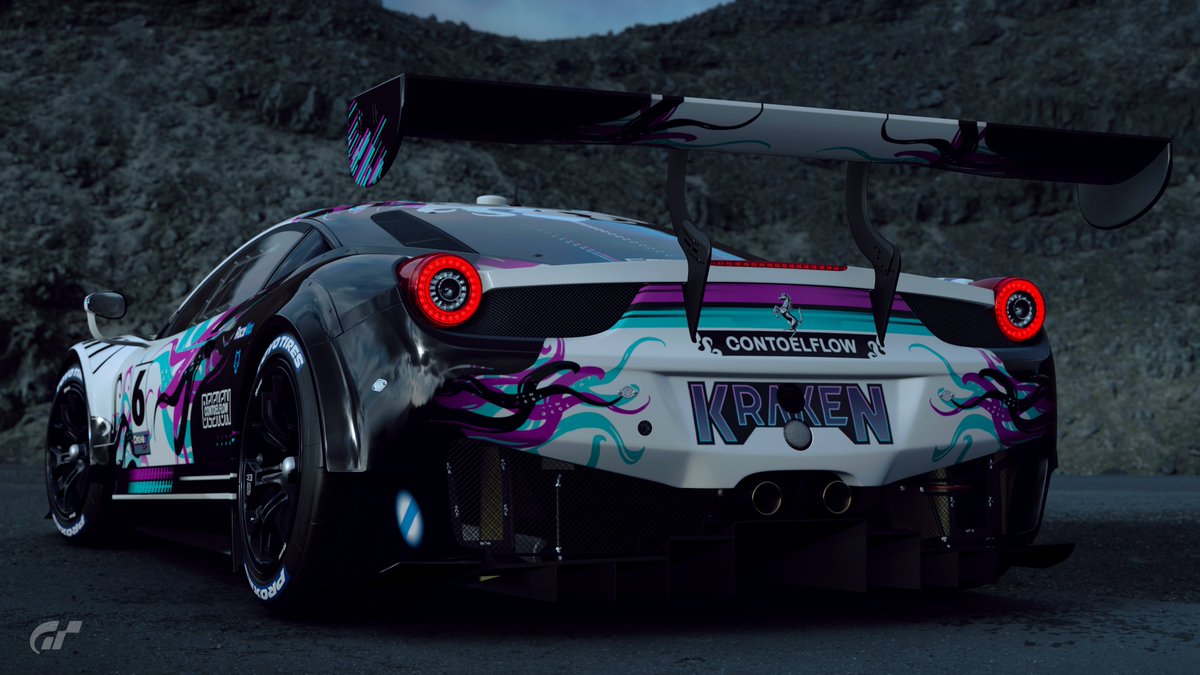 Con_ToEl_Flow's tweet photo. FERRARI 458 ITALIA GT3
@KrakenStainsGT en @thegranturismo #granturismo #ferrari458 #ferrari458italia #ferrari #gt3 #granturismo7 #granturismophotography #scapes #scapesgallery #photography  #designcars #races #GTSLivery #granturismodesign
#carliverydesign #carsdesign https://t.co/E3YLikTOoG