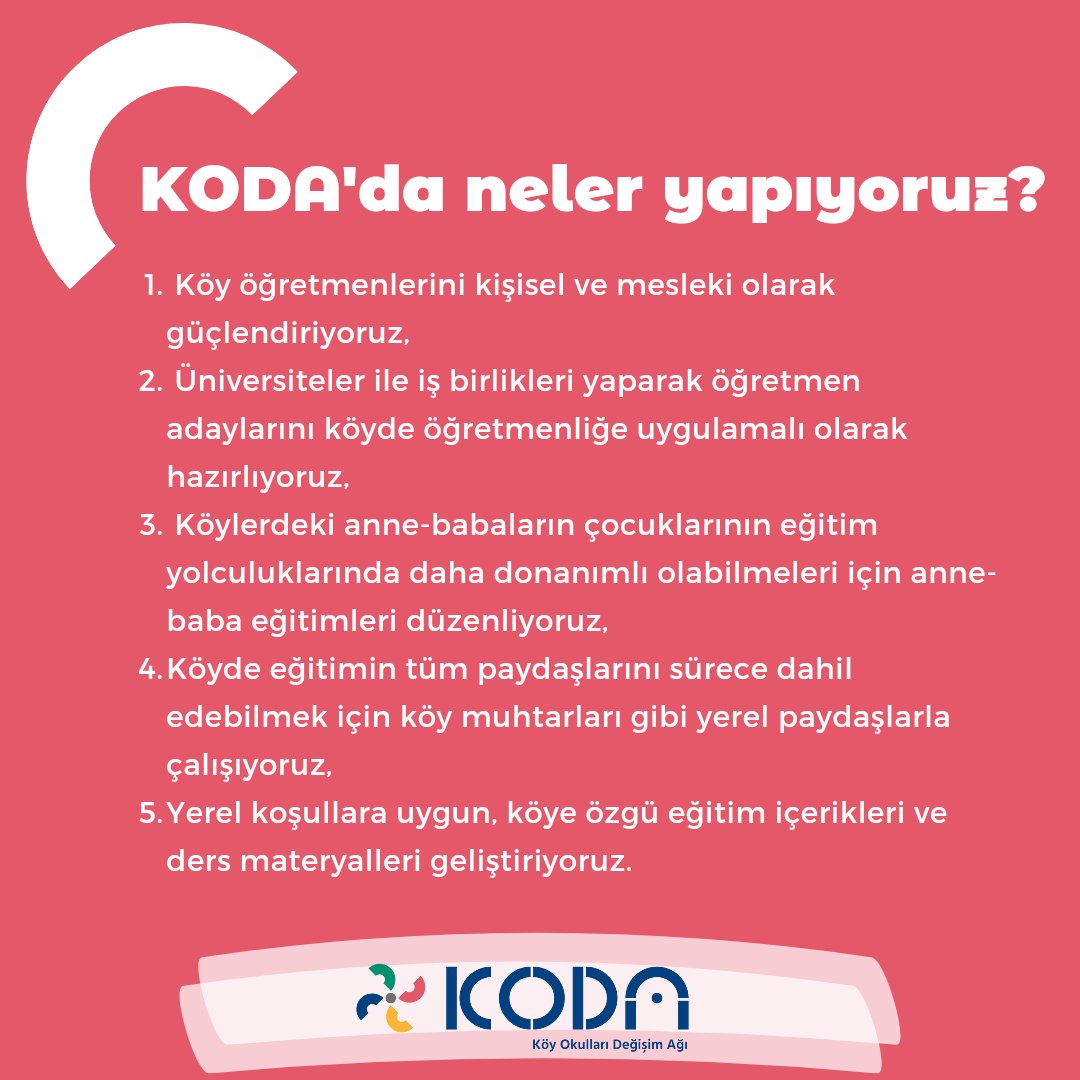 kodegisim's tweet photo. 6 yıldır neler mi yapıyoruz? ⬇️
#KöydeDahaİyiEğitim için çalışmalarımızın #6nıçiziyoruz! https://t.co/JtDfWDaJrX