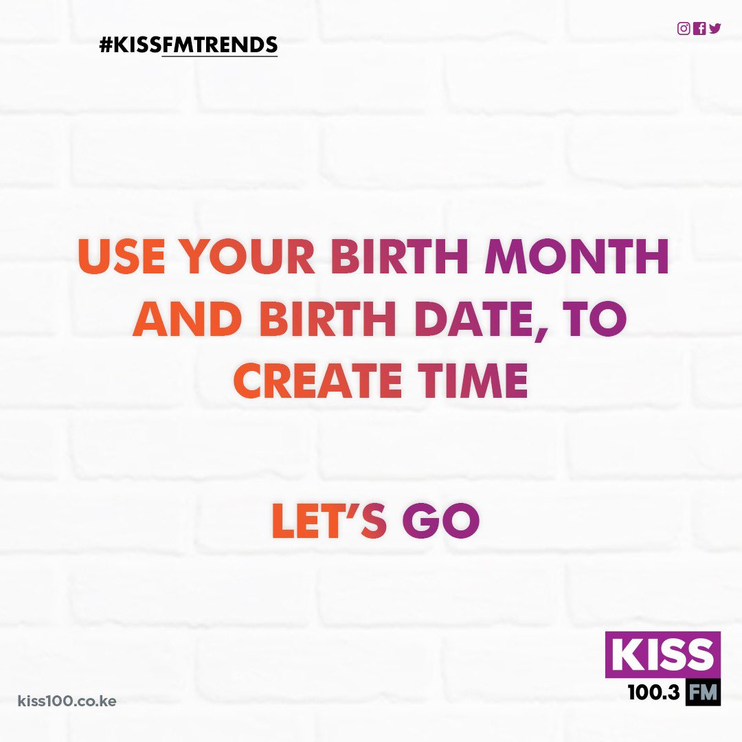 Kiss100kenya's tweet photo. Let’s see what you have 😁😁
Admin: 05:11

Yours ? 
#KissFmTrends https://t.co/X4g9JViGL3
