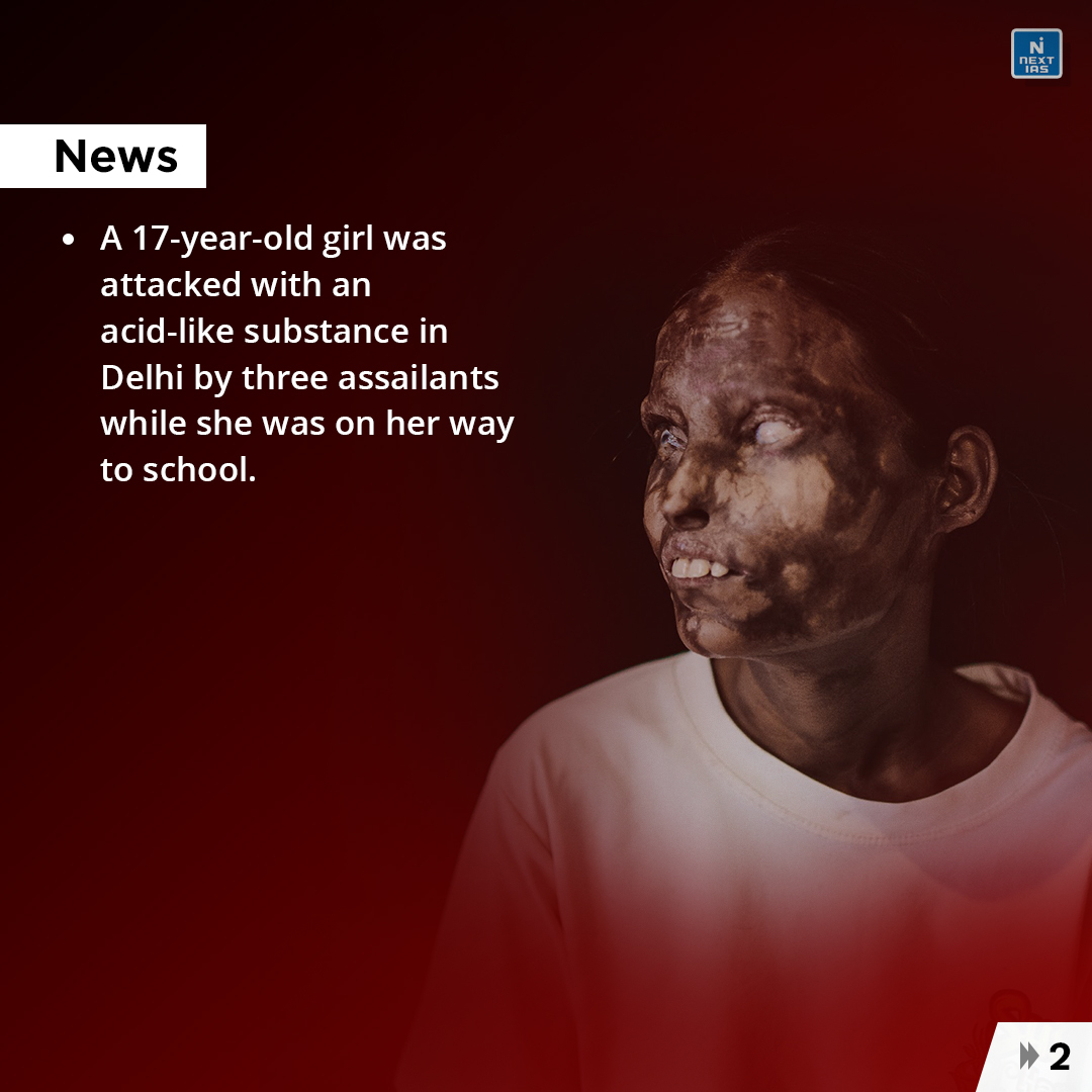NEXTIAS_Delhi's tweet photo. Daily Infographics (17-12-2022)
Topic: Acid Attacks
For more infographics: https://t.co/i4DwhlU5bV
#infographics #nextias #india #december #December17 #Saturday #acidattack #acidcase #acidattackvictim #NCRB #WestBengal #up #cases #laxmiagarwal #survivor #MHA #Law https://t.co/BMgOFGvoDI